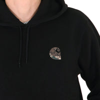 Carhartt WIP Hooded Camo Mil Sweat Black