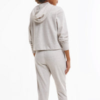 Calvin Klein L/S Lounge Hoodie Damen CK One Buff Heather
