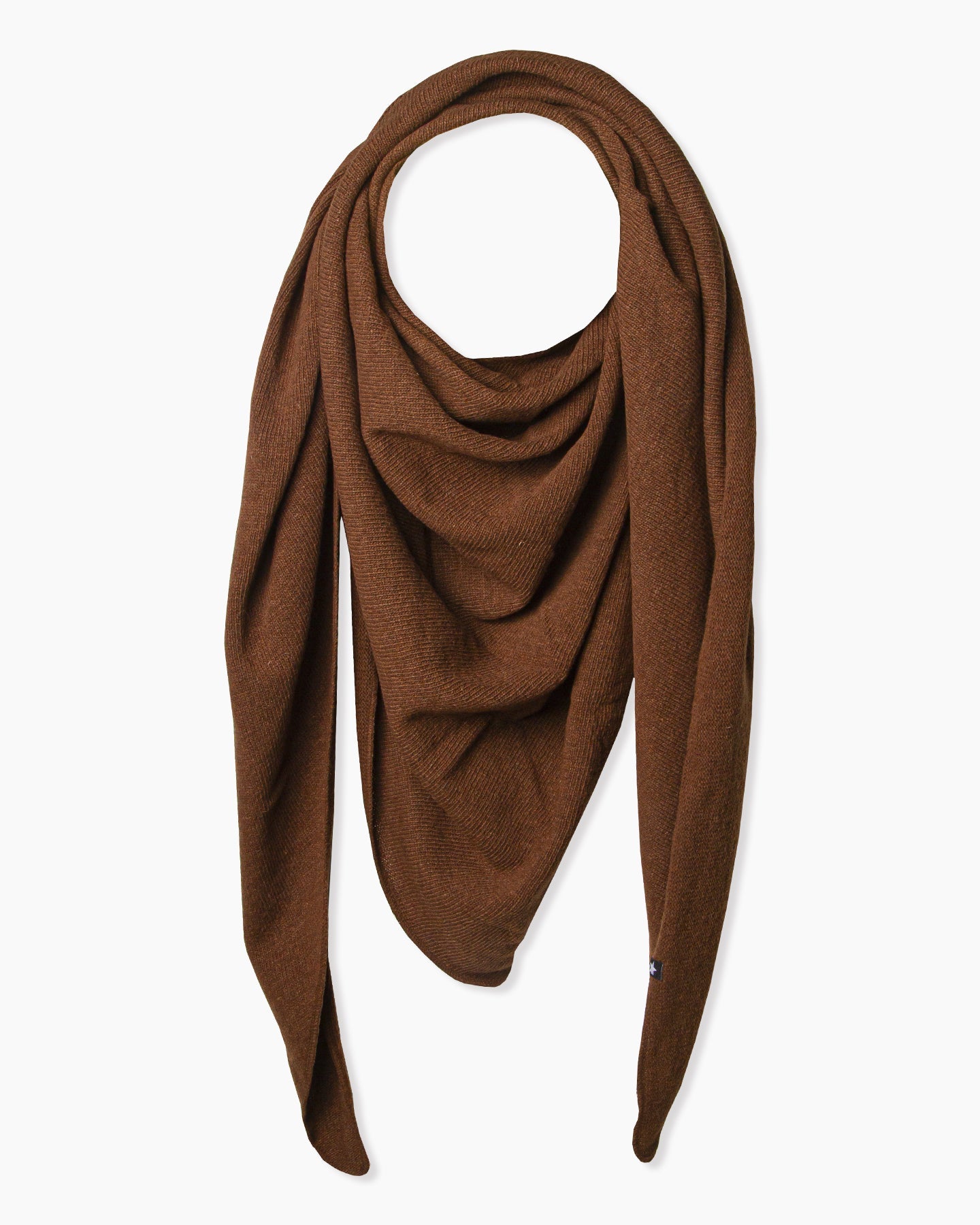 Esperando Zoe Triangle Scarf Dark Brown