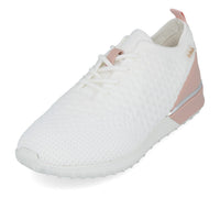 La Strada 2101381 Sneaker Damen White Knitted Pink Heelcap
