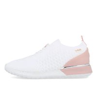 La Strada 2101381 Sneaker Damen White Knitted Pink Heelcap