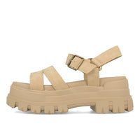 Buffalo Aspha TS Sandal Damen Vegan Nubuck Beige